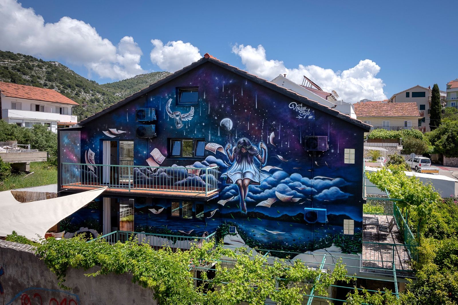 Après — fresque Nuit étoilée, Croatie 2018